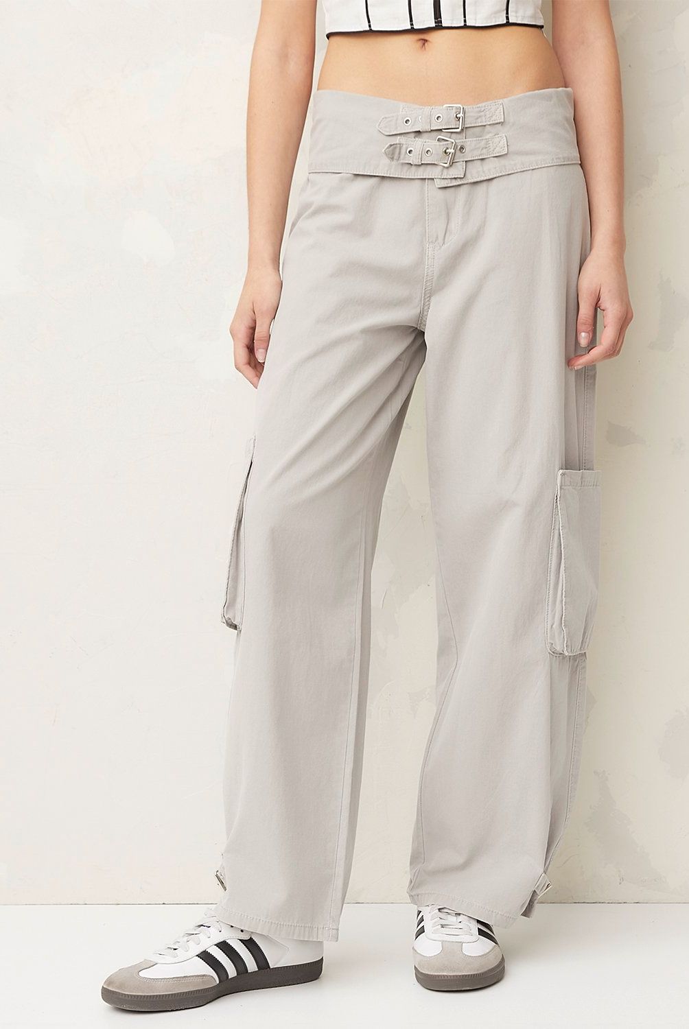 AMERICANINO - Pantalón Cargo Tiro Medio Mujer Americanino
