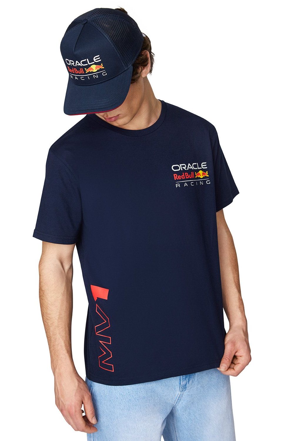 RED BULL - Polera Manga Corta Racing F1 Unisex Red Bull