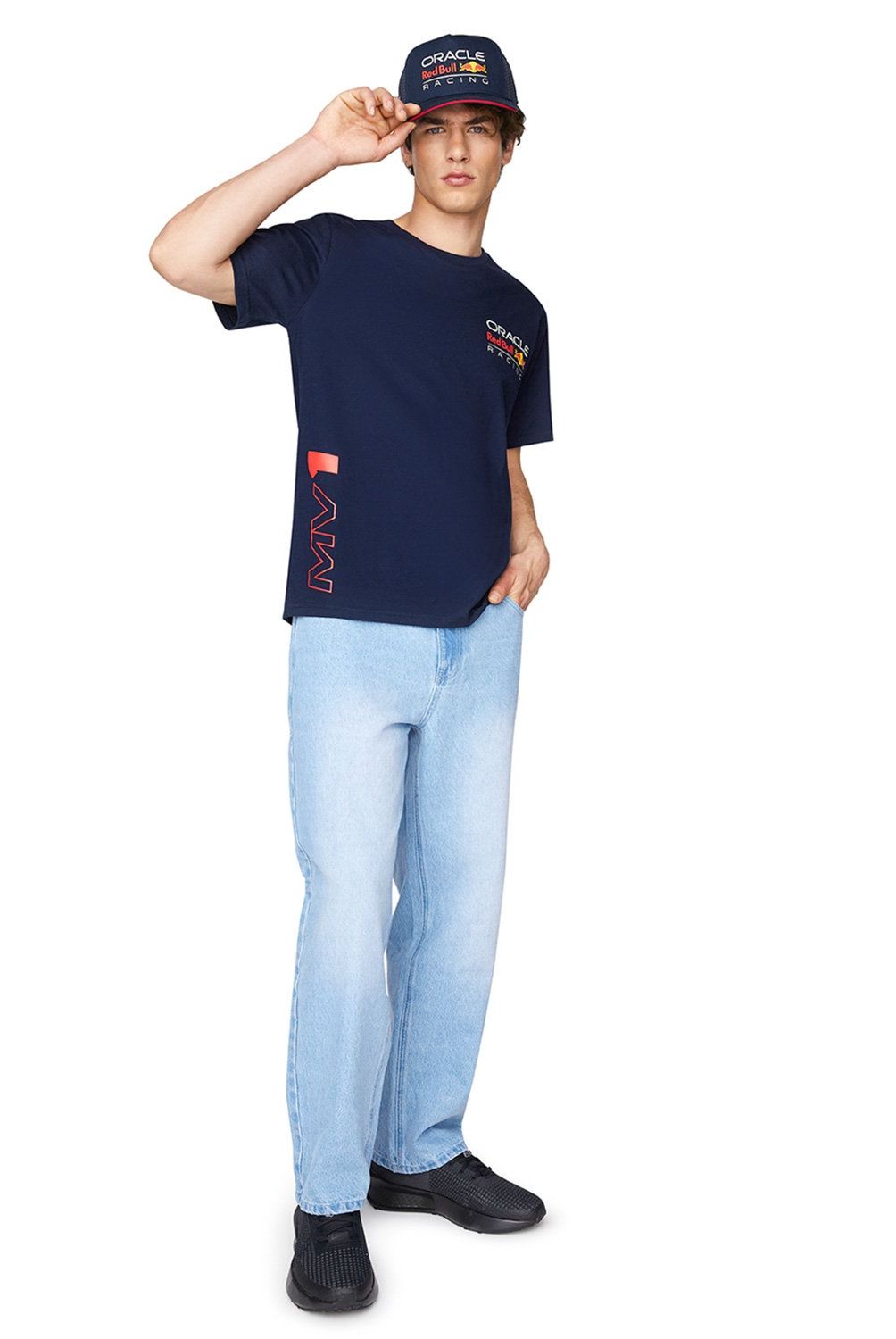 RED BULL - Polera Manga Corta Racing F1 Unisex Red Bull