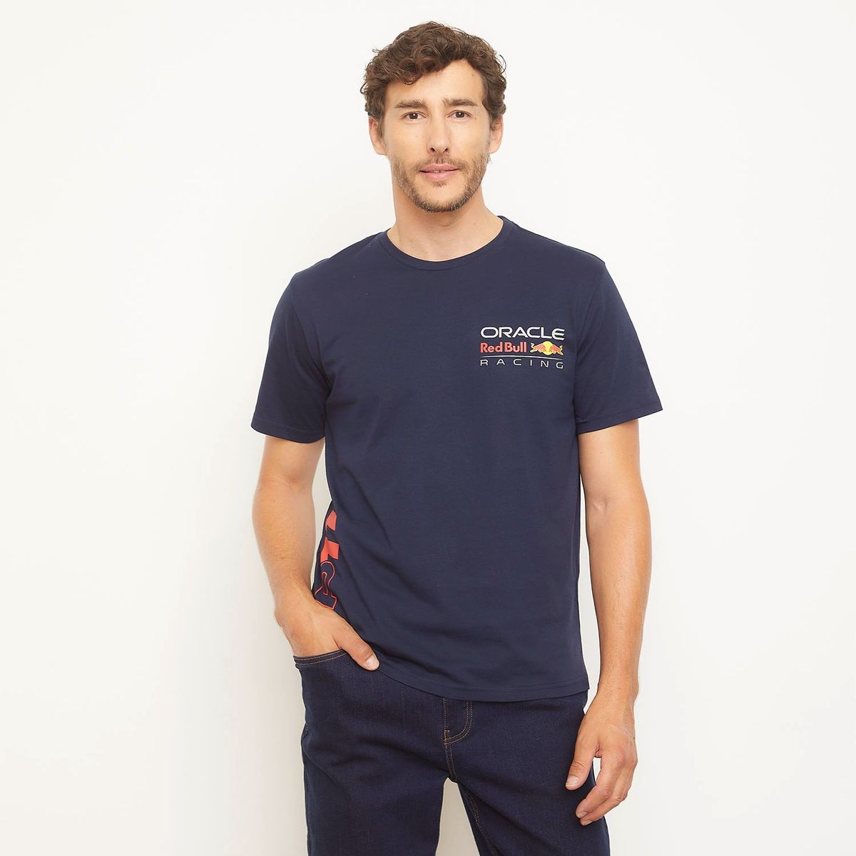 RED BULL - Polera Manga Corta Racing F1 Unisex Red Bull