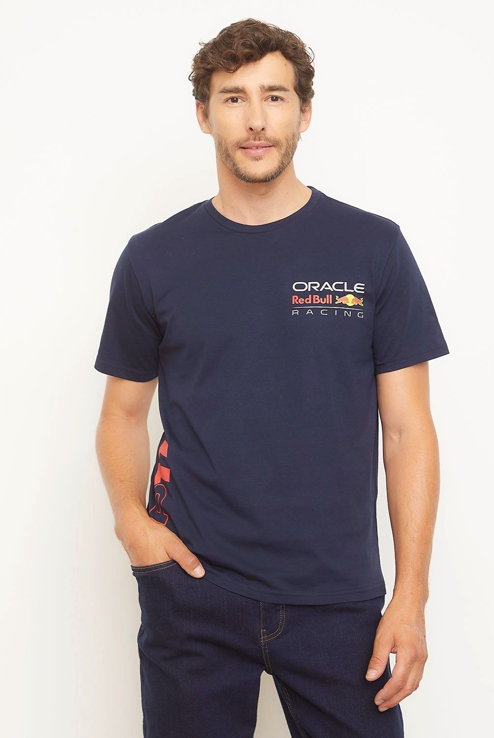 RED BULL - Polera Manga Corta Racing F1 Unisex Red Bull