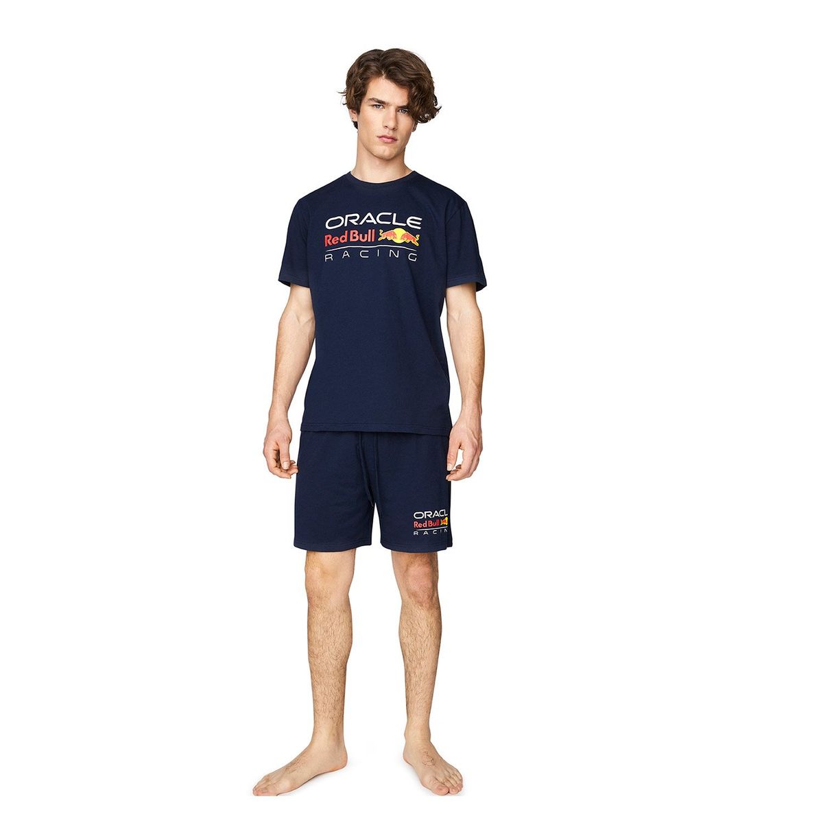 RED BULL - Pijama Corto Hombre Racing F1 Red Bull