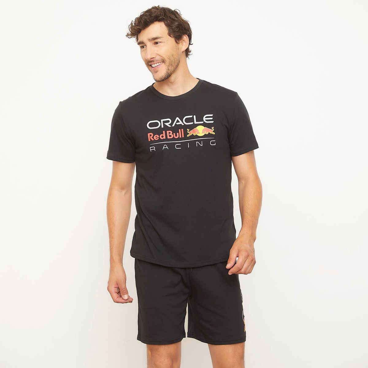 RED BULL - Pijama Corto Hombre Racing F1 Red Bull