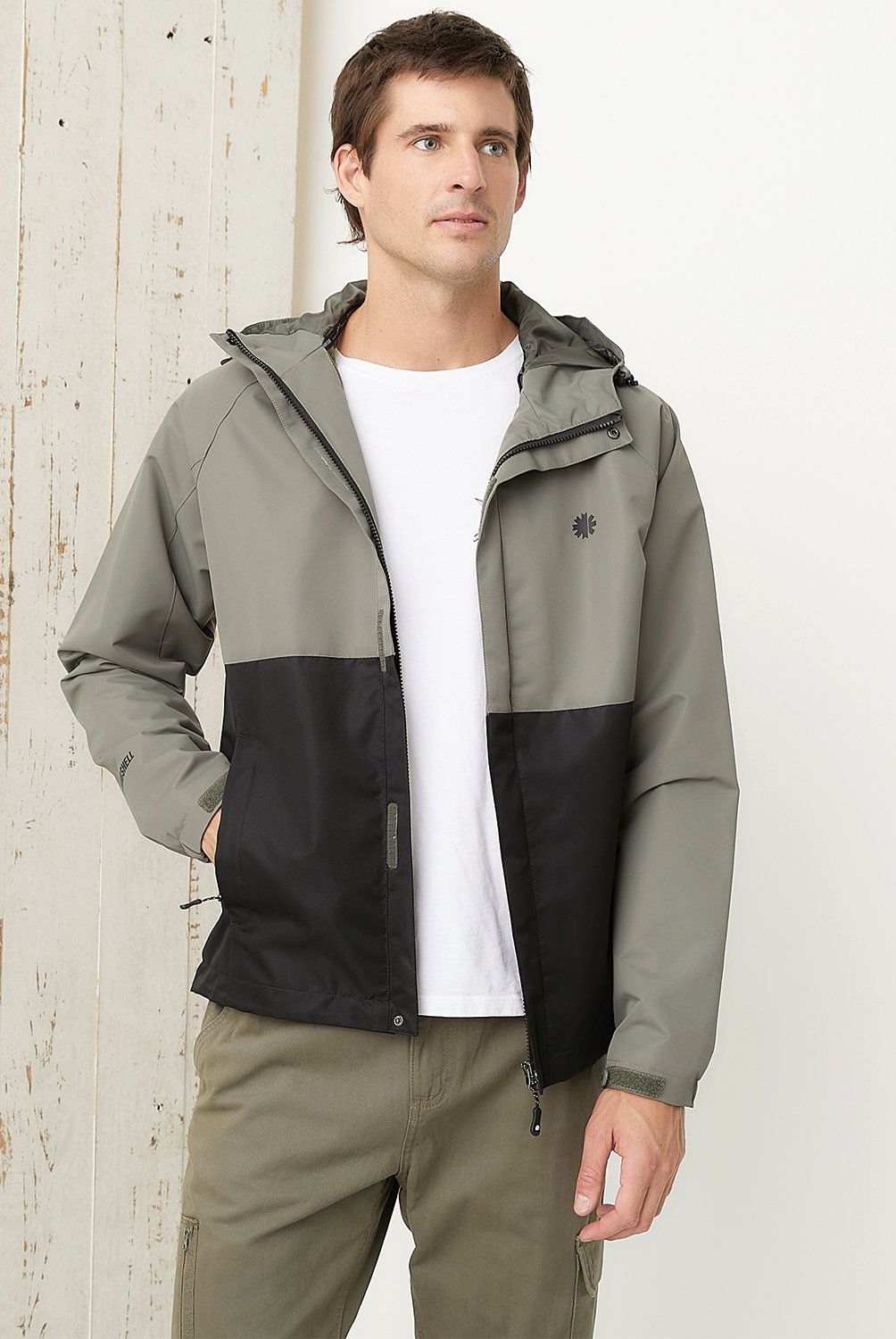 MOUNTAIN GEAR - Cortaviento Deportivo Mountain Gear Manga Larga Hombre Naranja