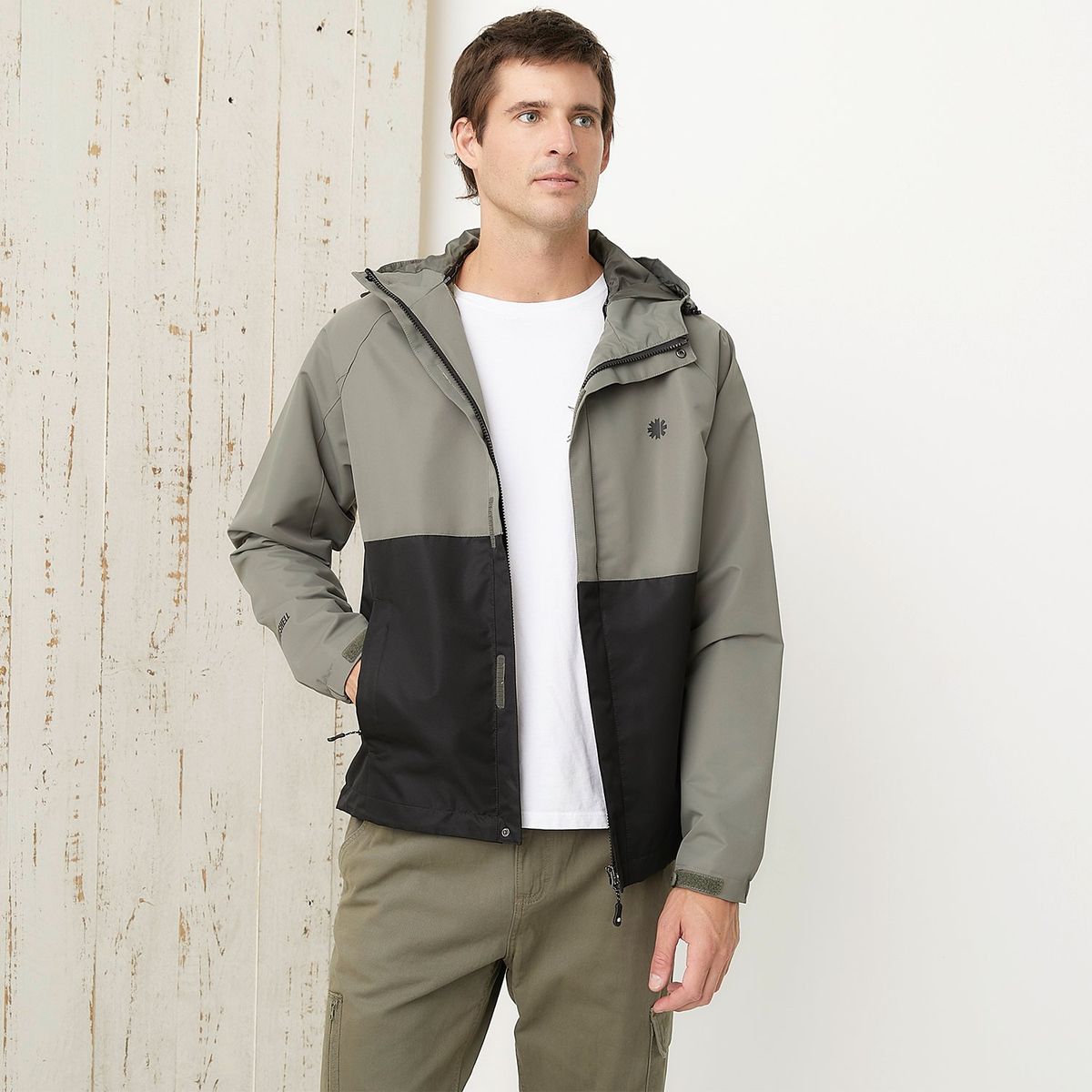 MOUNTAIN GEAR - Cortaviento Deportivo Mountain Gear Manga Larga Hombre Naranja