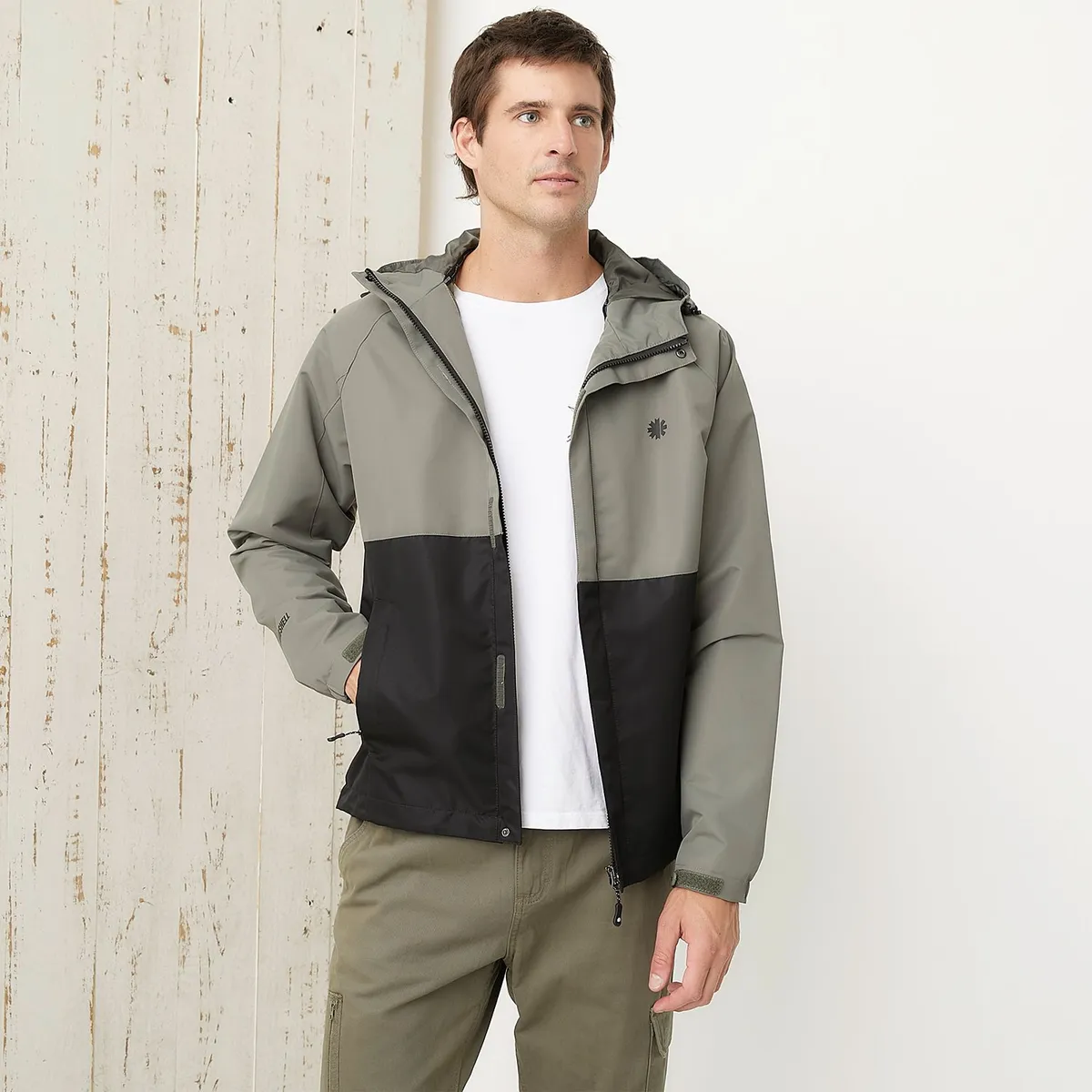 MOUNTAIN GEAR - Cortaviento Deportivo Mountain Gear Manga Larga Hombre Naranja