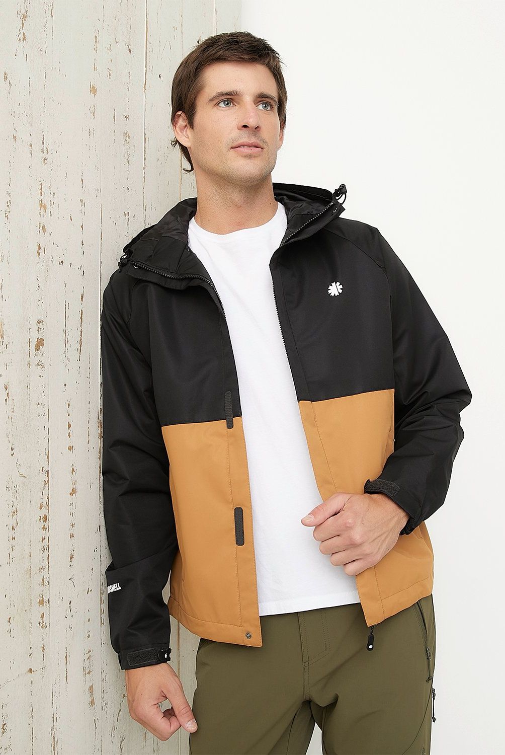 MOUNTAIN GEAR - Cortaviento Deportivo Mountain Gear Manga Larga Hombre Naranja
