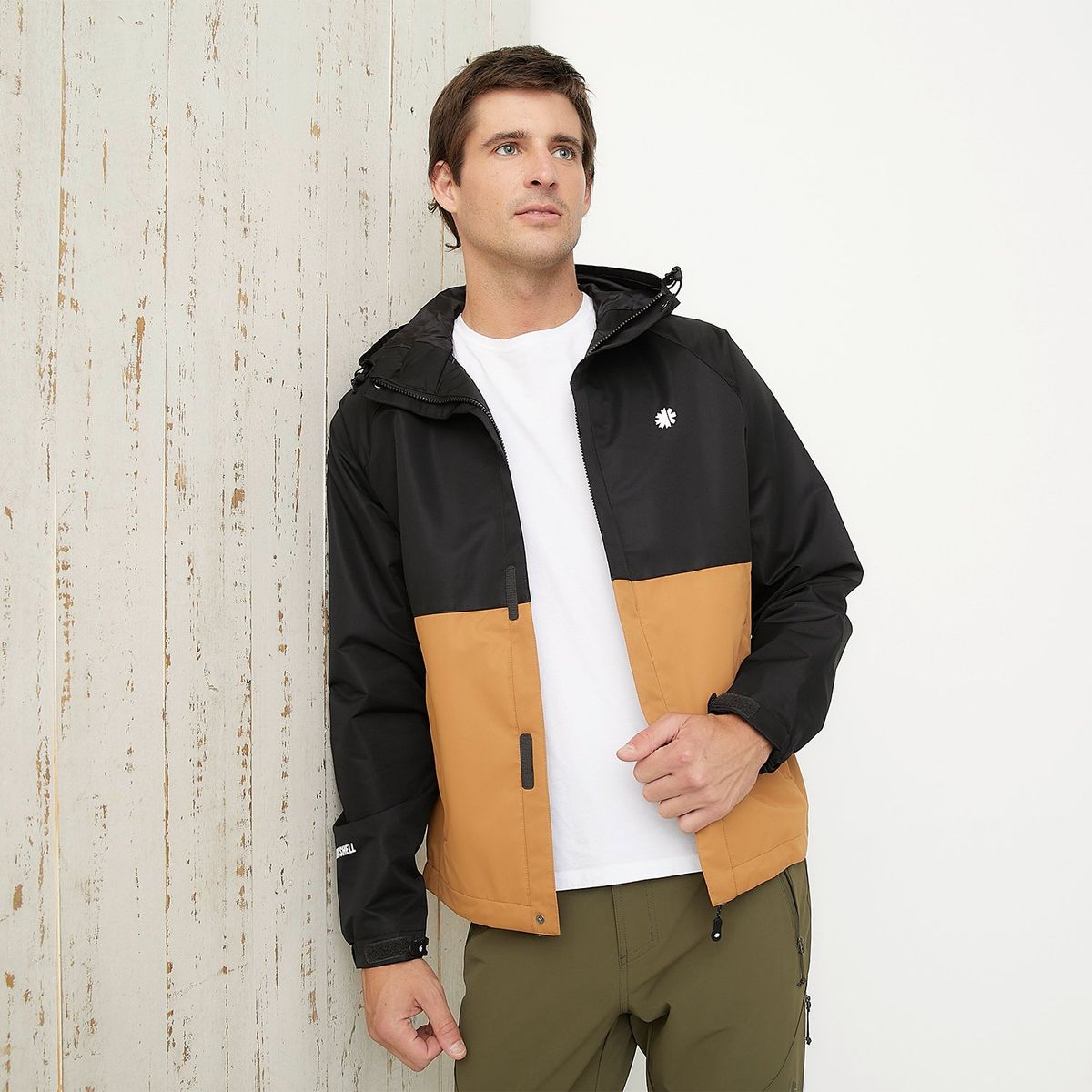 MOUNTAIN GEAR - Cortaviento Deportivo Mountain Gear Manga Larga Hombre Naranja