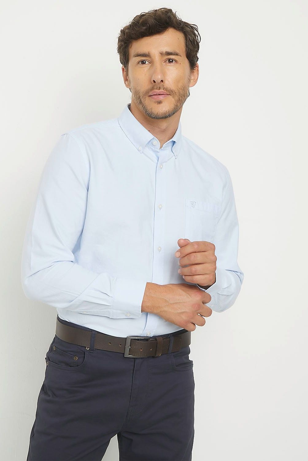 CHRISTIAN LACROIX - Camisa Manga Larga Oxford Algodón Hombre Christian Lacroix