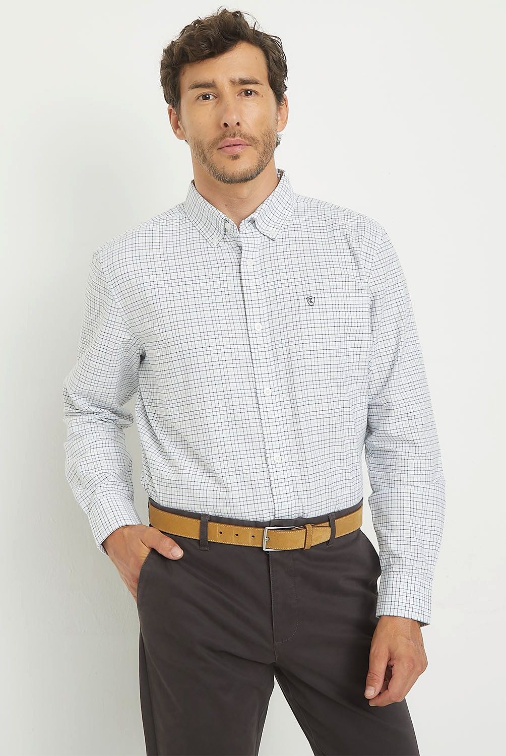 CHRISTIAN LACROIX - Camisa Manga Larga Oxford Algodón Hombre Christian Lacroix