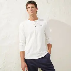 CASCAIS - Polera Manga Larga Algodón Casual Hombre