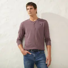 CASCAIS - Polera Manga Larga Algodón Casual Hombre