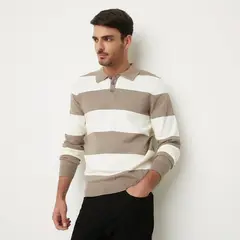BASEMENT - Sweater Polo Manga Larga Hombre