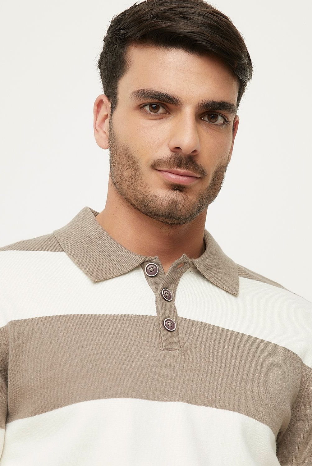 BASEMENT - Sweater Polo Manga Larga Hombre Basement