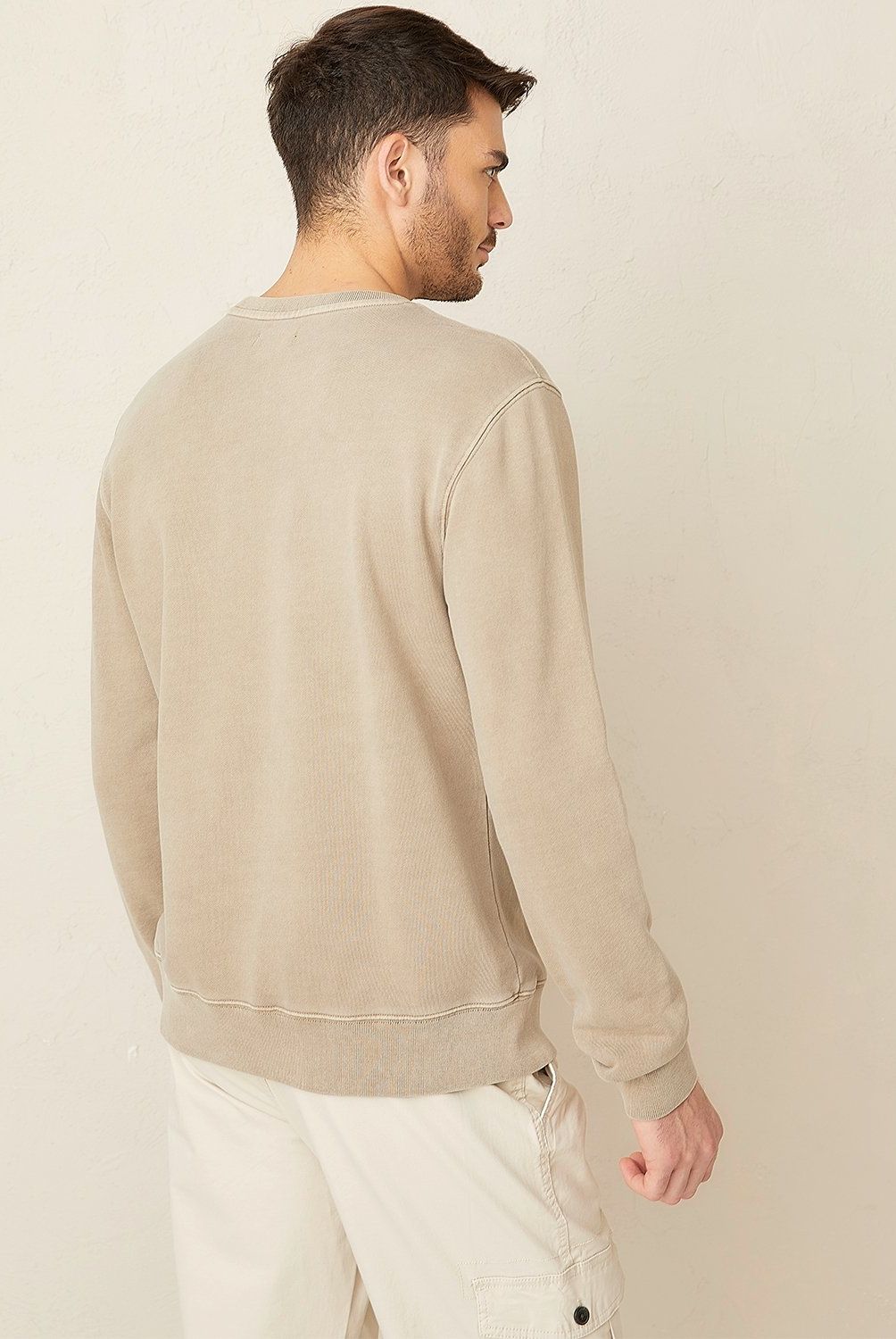 BASEMENT - Polerón Basement Hombre Manga Larga Algodón Casual