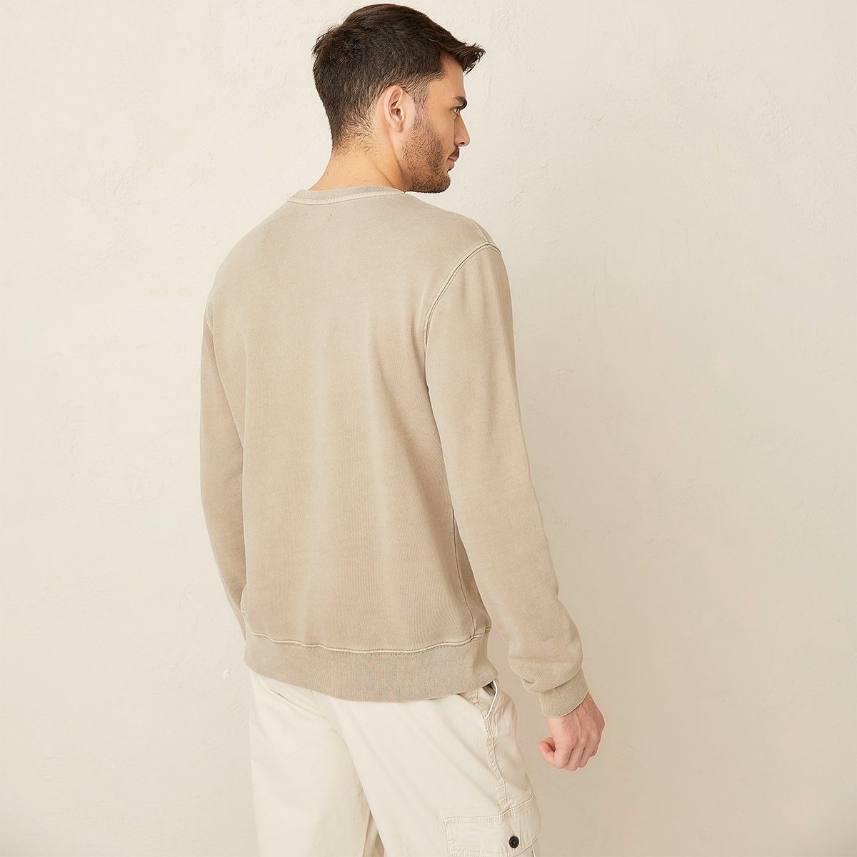 BASEMENT - Polerón Basement Hombre Manga Larga Algodón Casual