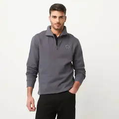 BASEMENT - Polerón Manga Larga Algodón Hombre Cuello Alto