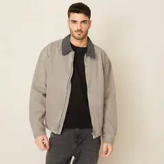 BASEMENT - Chaqueta Denim Loose Fit Hombre Algodón