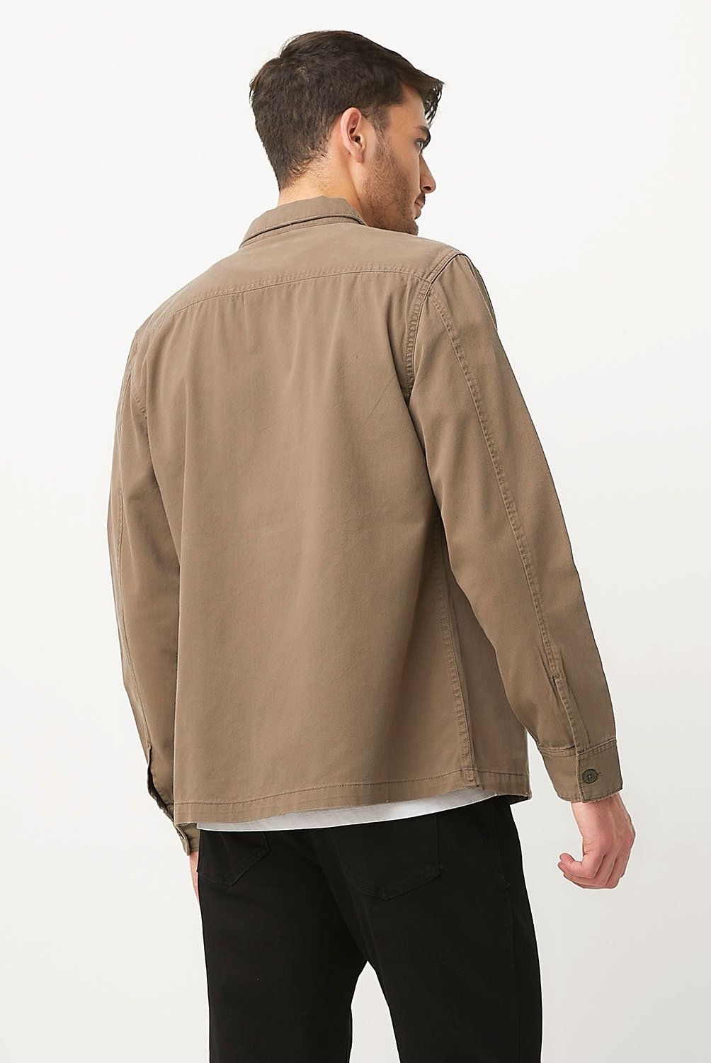 BASEMENT - Chaqueta Basement Algodón Manga Larga Casual Hombre