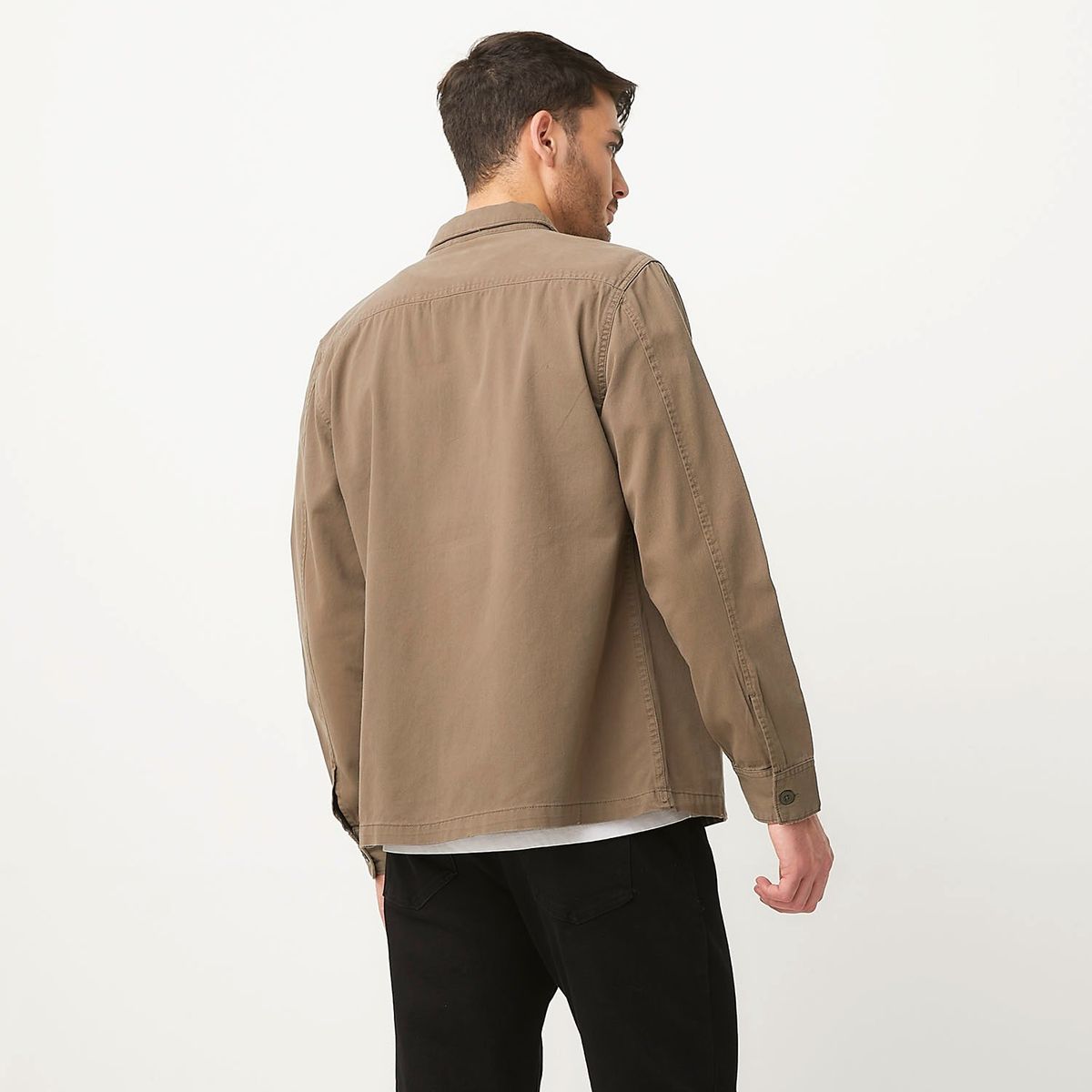 BASEMENT - Chaqueta Basement Algodón Manga Larga Casual Hombre