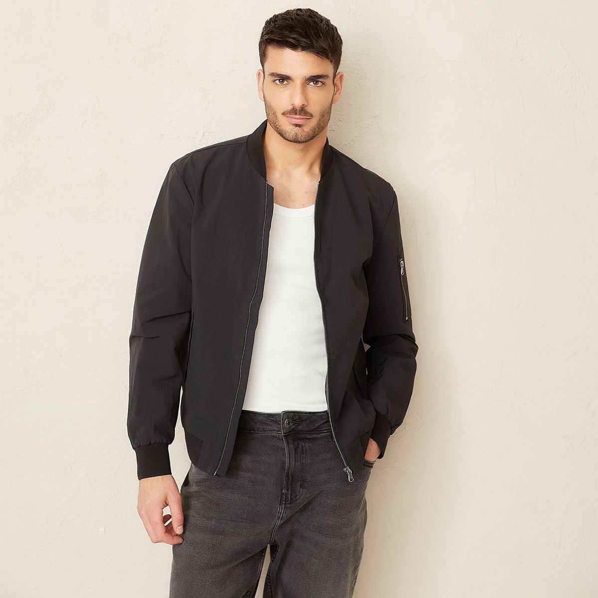 BASEMENT - Chaqueta Bomber Basement Casual Hombre