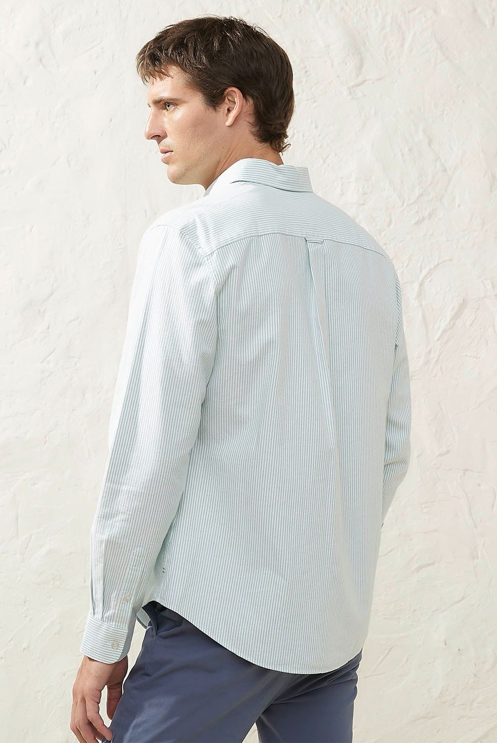CASCAIS - Camisa Manga Larga Slim Fit Algodón Rayas Cascais Hombre