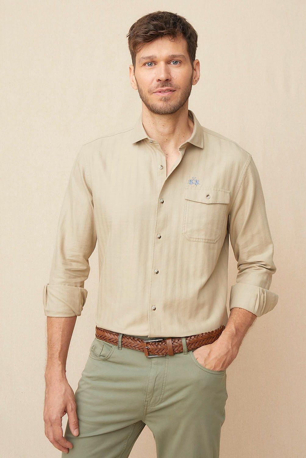 LA MARTINA - Camisa Manga Larga Regular Fit Algodón Hombre La Martina