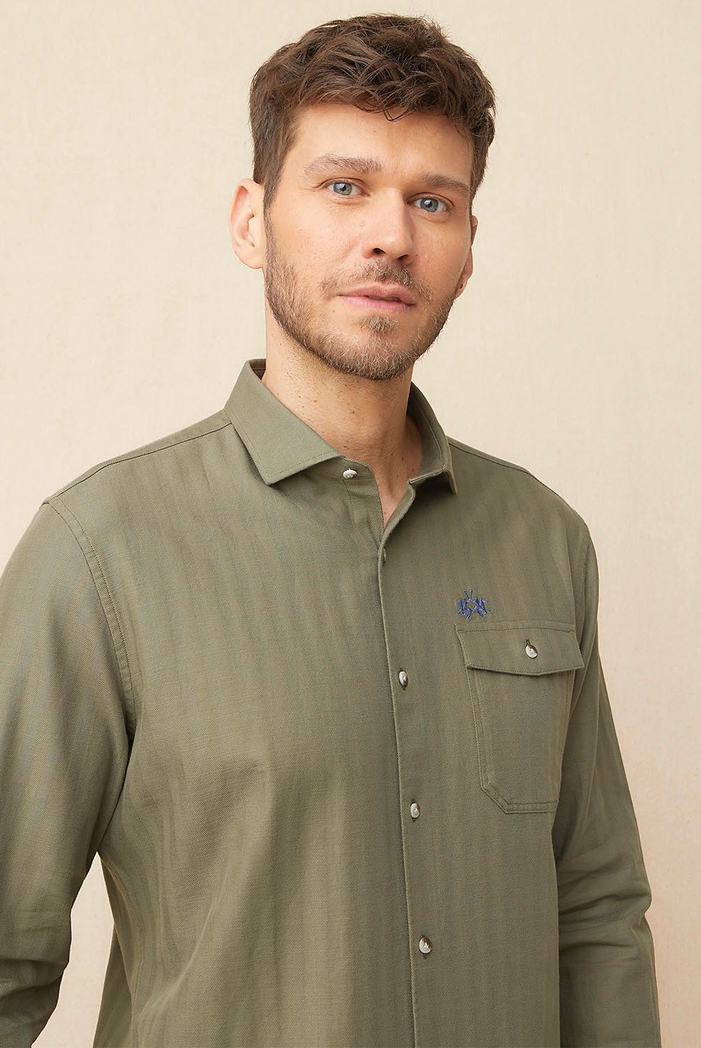 LA MARTINA - Camisa Manga Larga Regular Fit Algodón Hombre La Martina