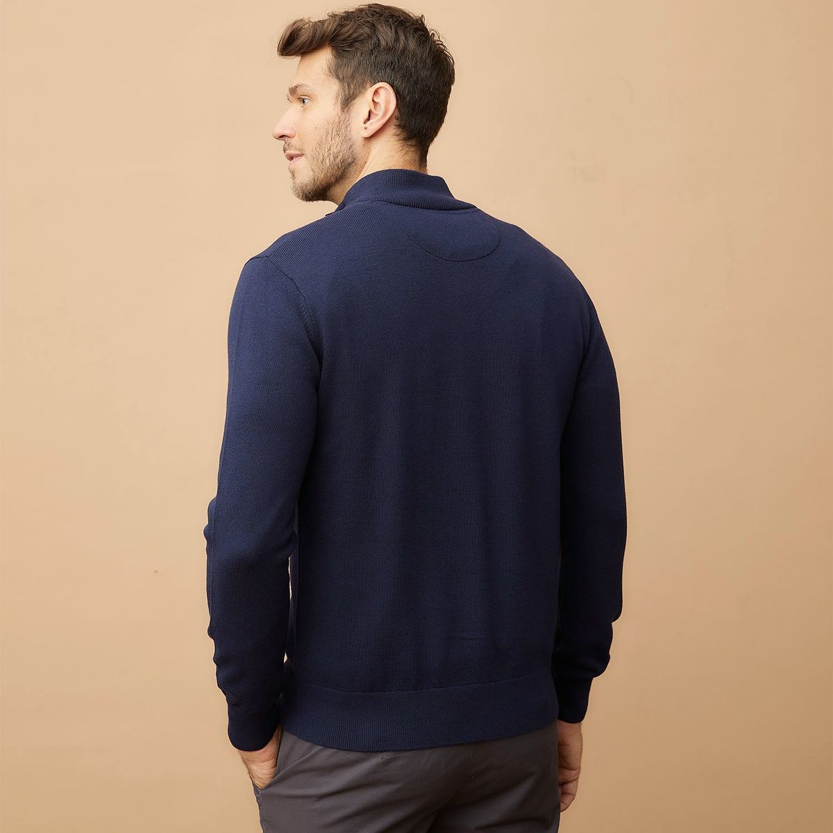 LA MARTINA - Sweater Mid Zipper Algodón Hombre La Martina