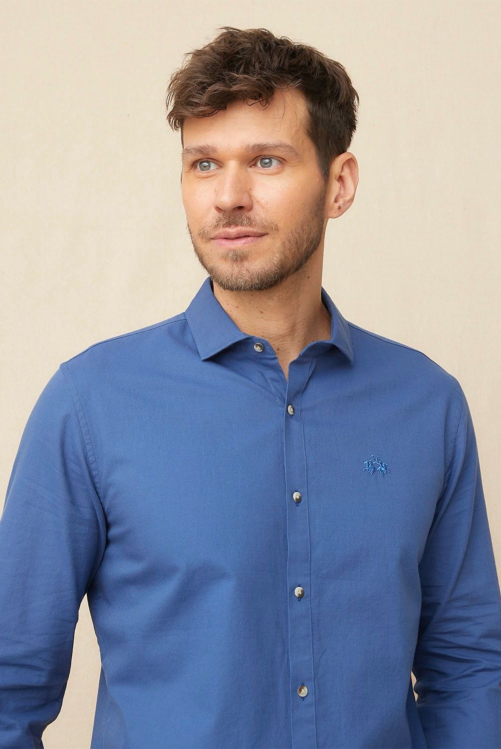 LA MARTINA - Camisa Manga Larga Slim Fit Algodón Hombre La Martina