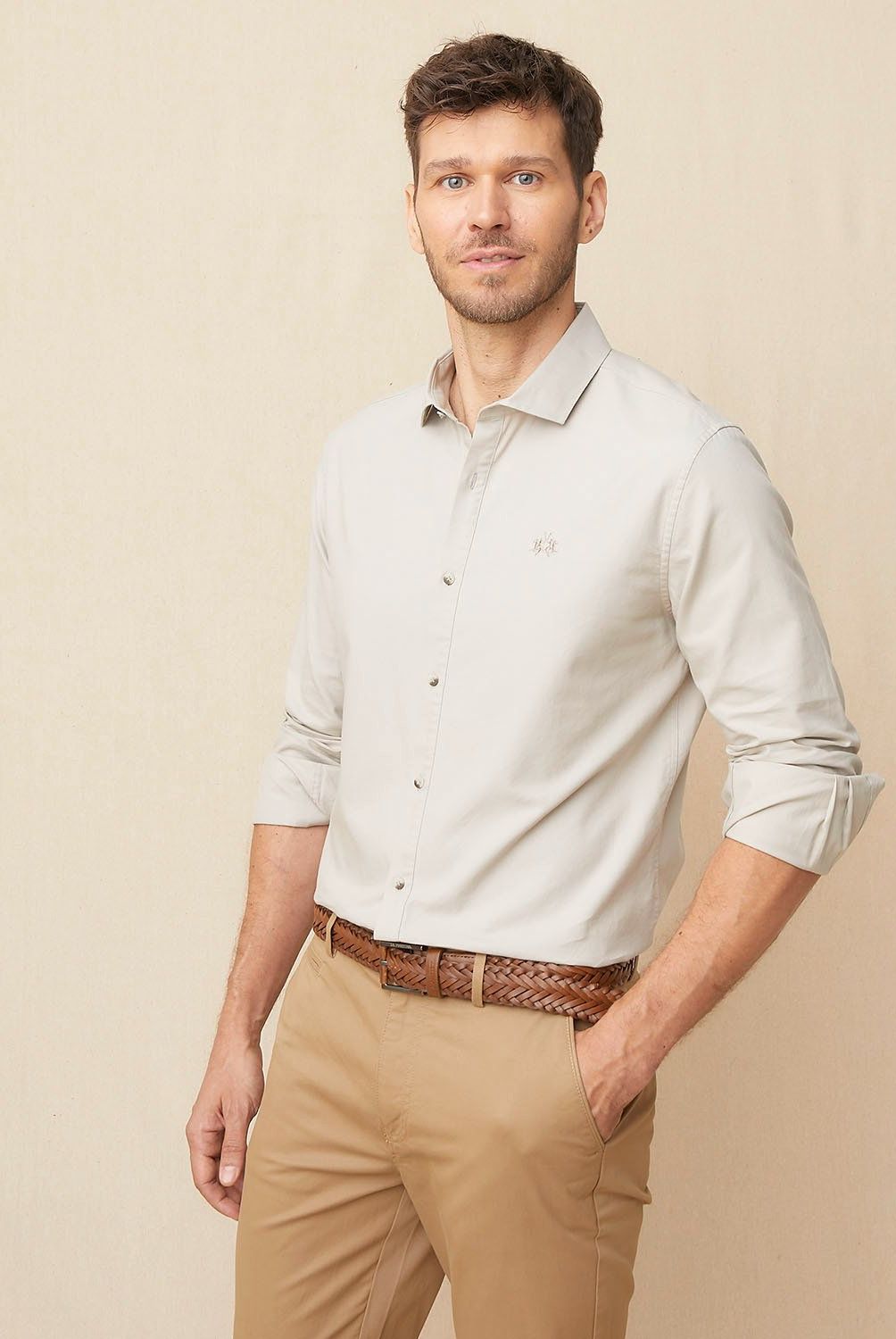 LA MARTINA - Camisa Manga Larga Slim Fit Algodón Hombre La Martina