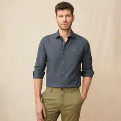 LA MARTINA - Camisa Manga Larga Slim Fit Algodón Hombre