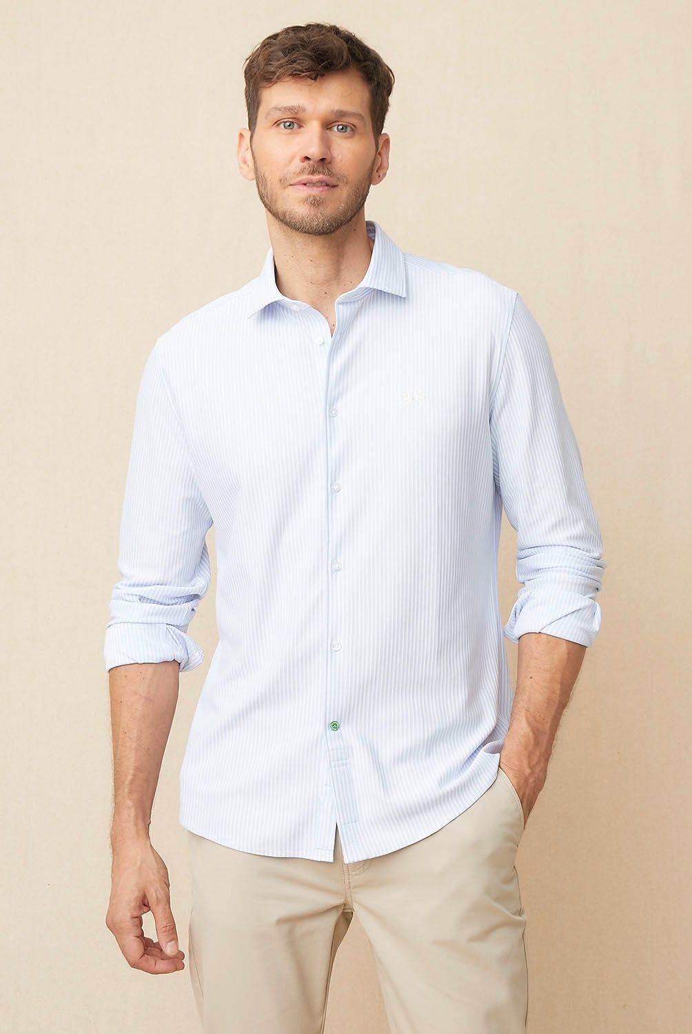 LA MARTINA - Camisa Manga Larga Slim Fit Hombre La Martina
