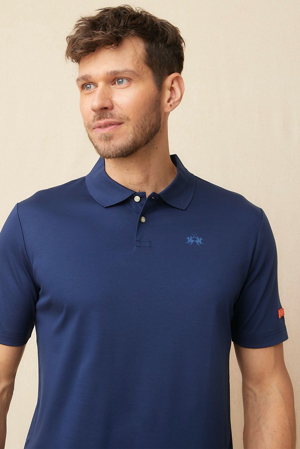 LA MARTINA - Polera Pique Manga Corta Hombre La Martina