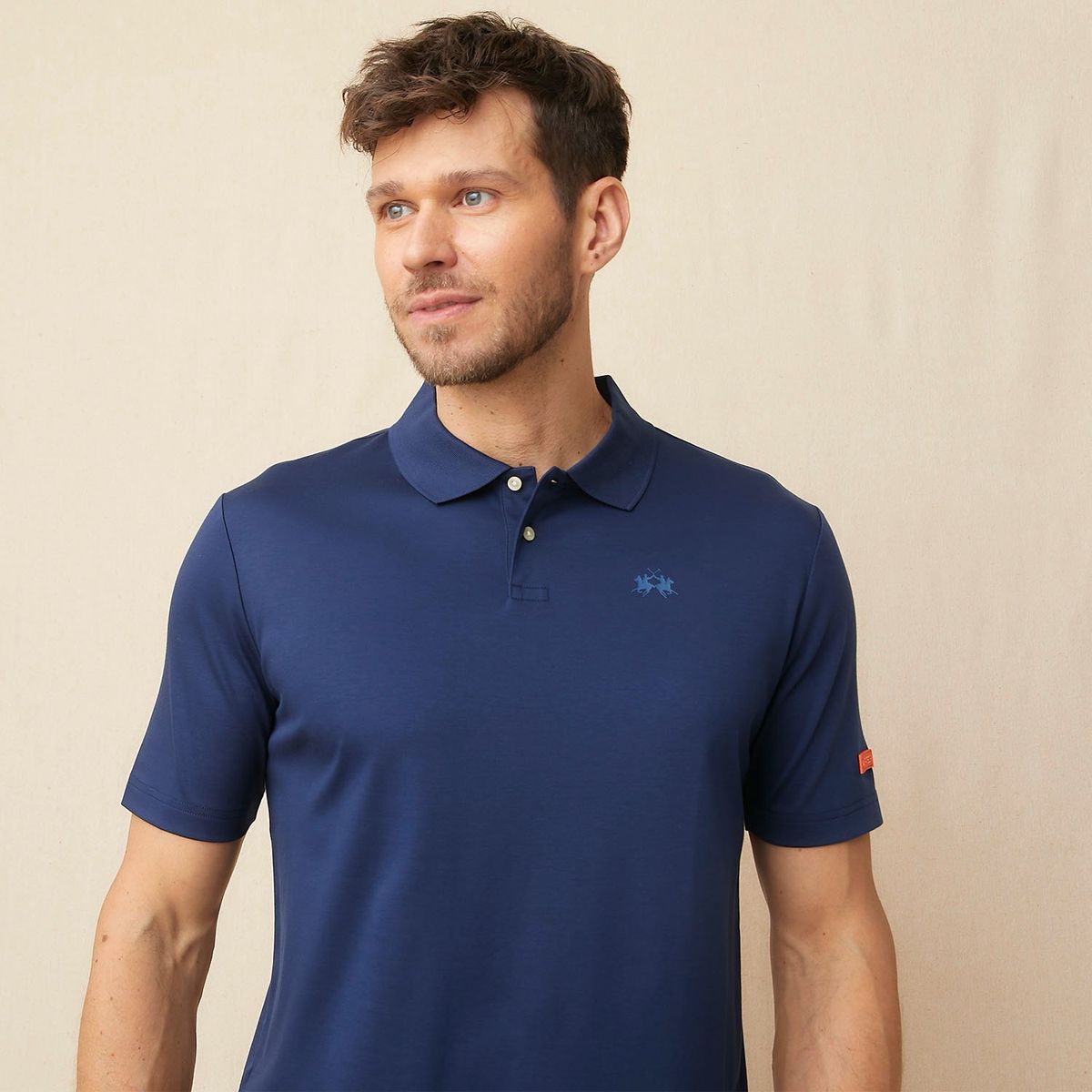 LA MARTINA - Polera Pique Manga Corta Hombre La Martina
