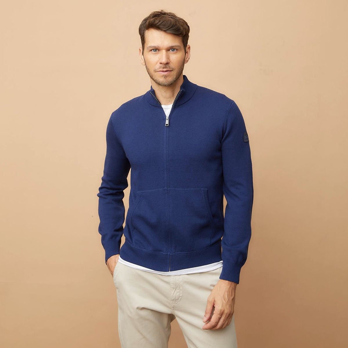 LA MARTINA - Sweater Full Zipper Algodón Hombre La Martina