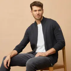 LA MARTINA - Sweater Full Zipper Algodón Hombre