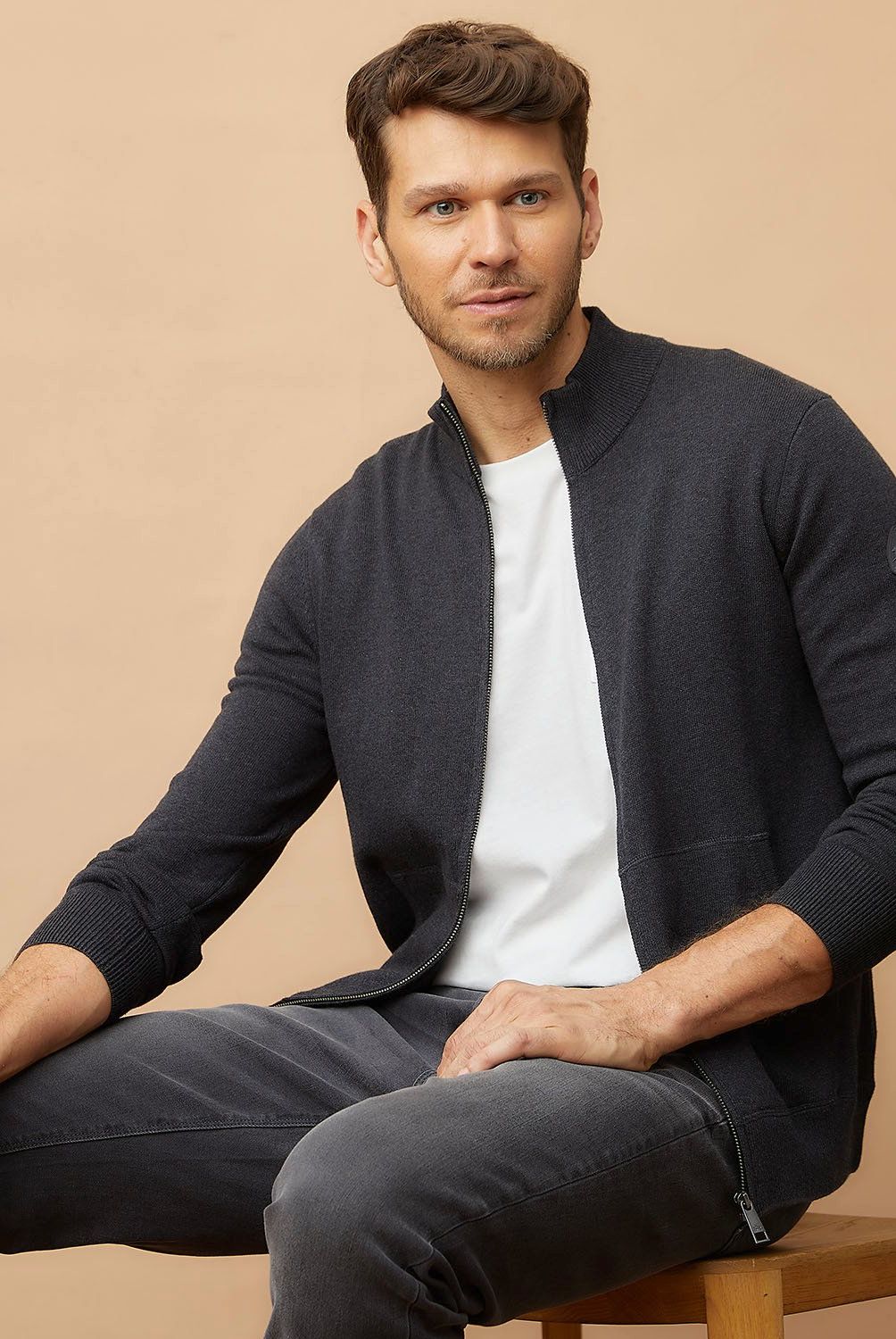 LA MARTINA - Sweater Full Zipper Algodón Hombre La Martina