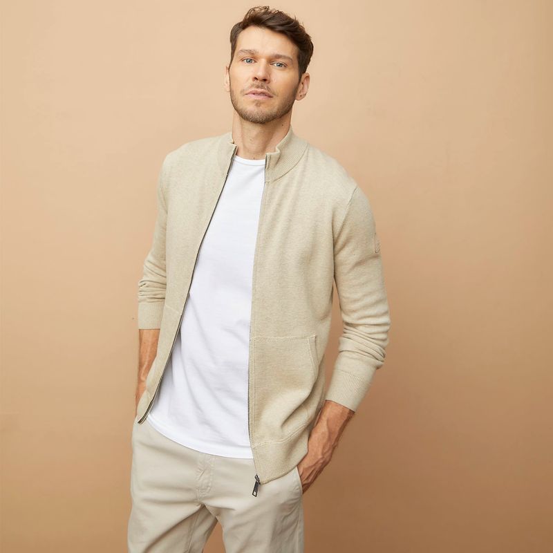 LA MARTINA - Sweater Full Zipper Algodón Hombre La Martina