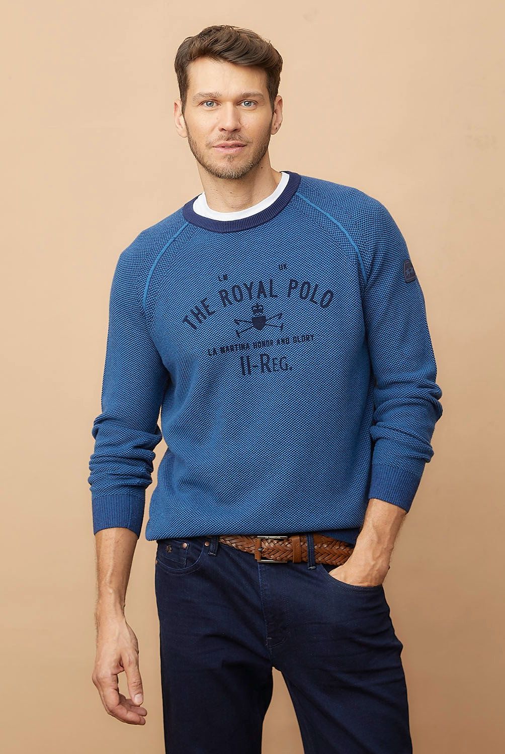 LA MARTINA - Sweater Tejido Algodón Hombre La Martina