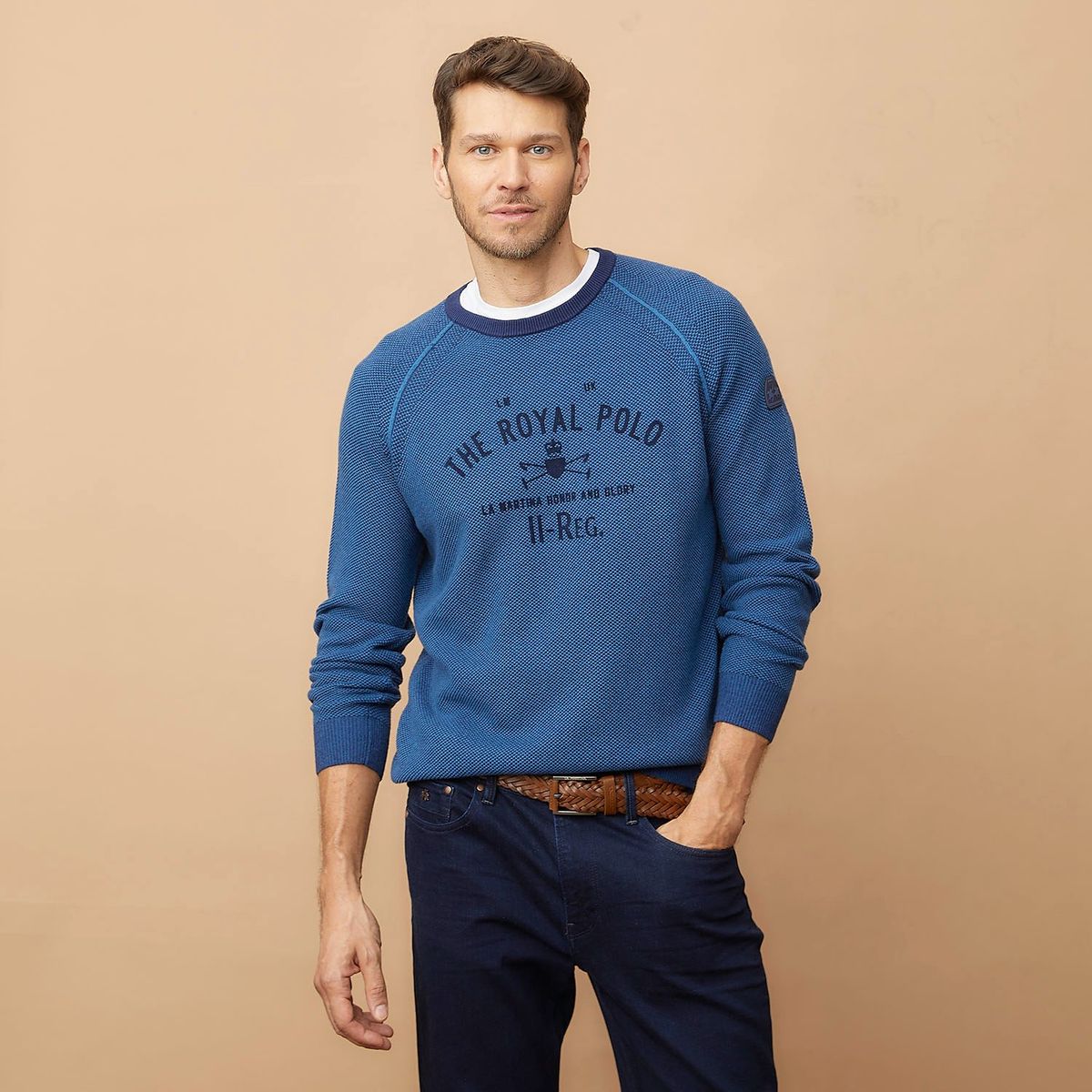 LA MARTINA - Sweater Tejido Algodón Hombre La Martina