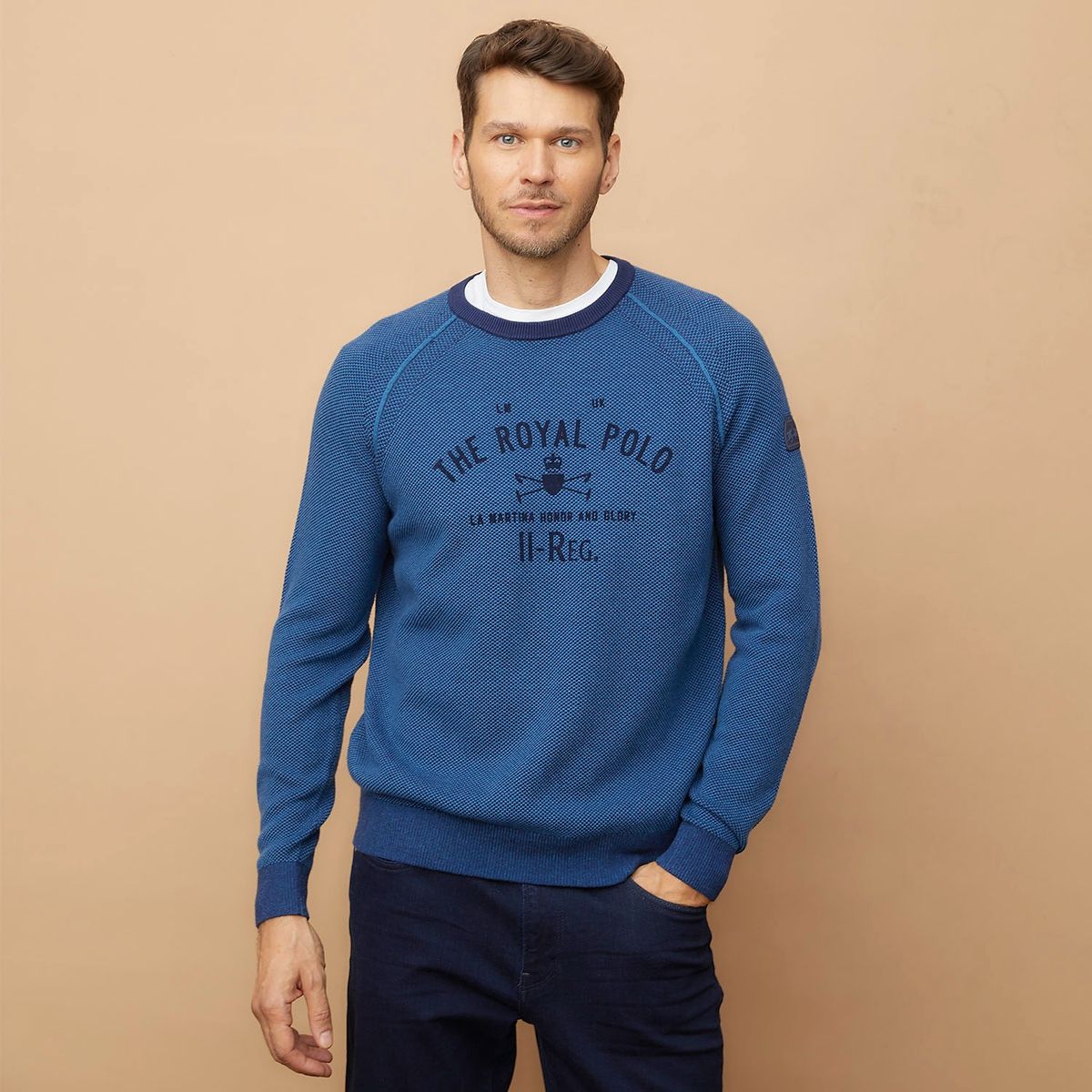 LA MARTINA - Sweater Tejido Algodón Hombre La Martina
