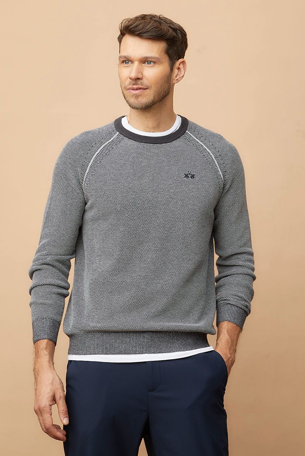 LA MARTINA - Sweater Tejido Algodón Hombre La Martina