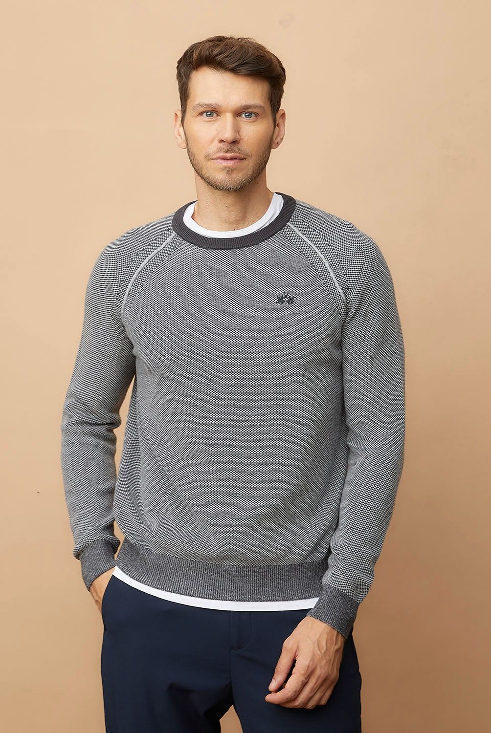 LA MARTINA - Sweater Tejido Algodón Hombre La Martina