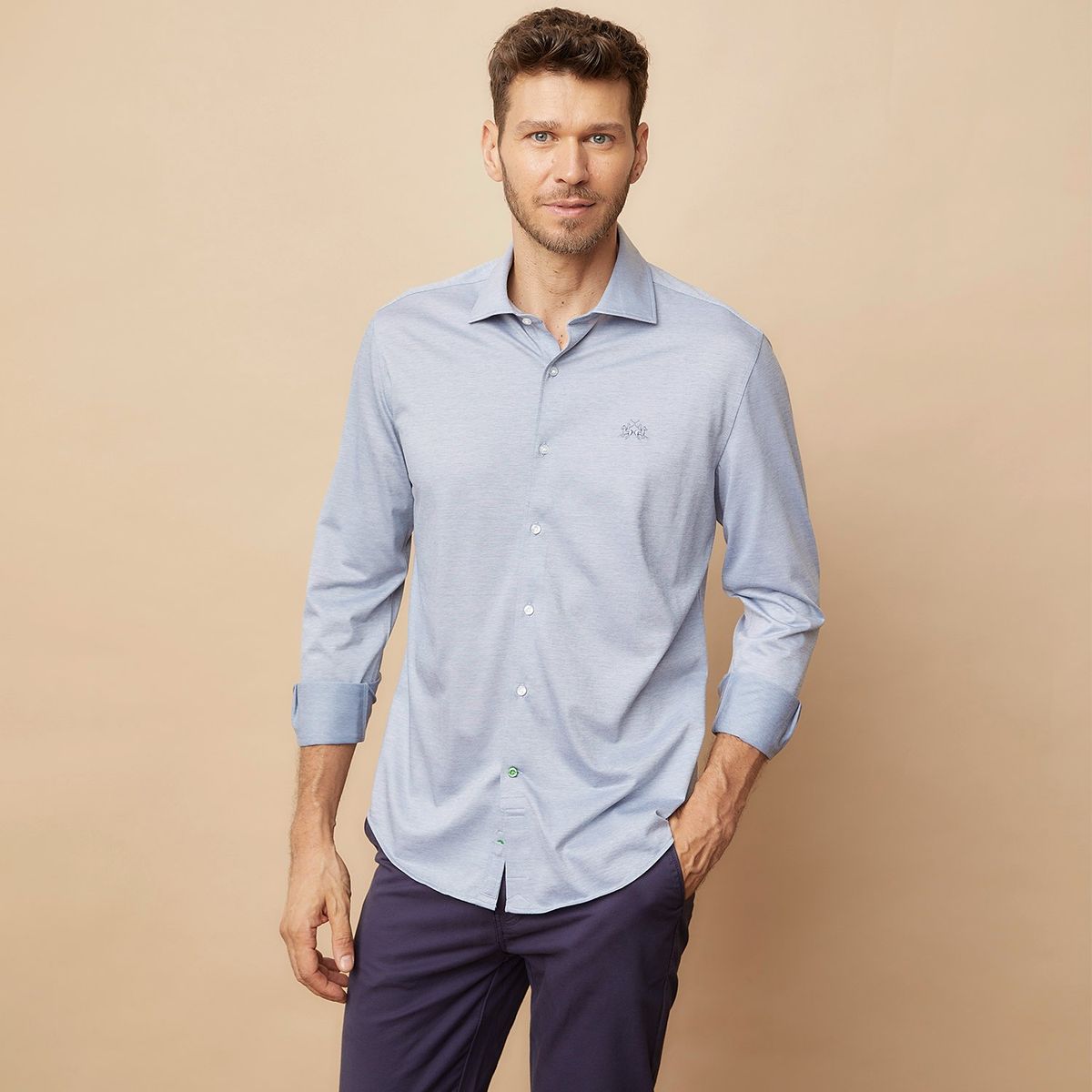 LA MARTINA - Camisa Manga Larga Casual Hombre La Martina