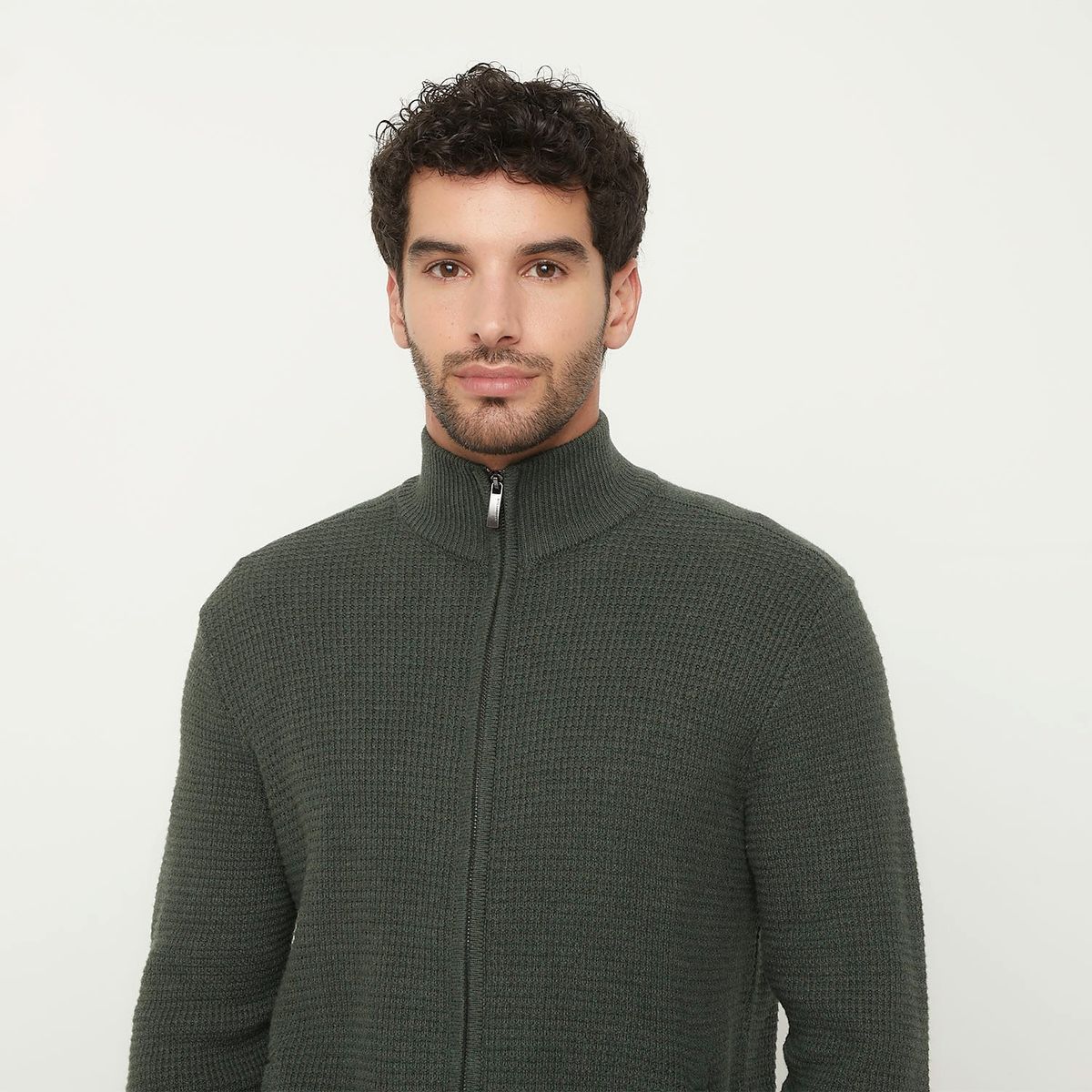 UNIVERSITY CLUB - Sweater Con Cierre Algodón Hombre University Club