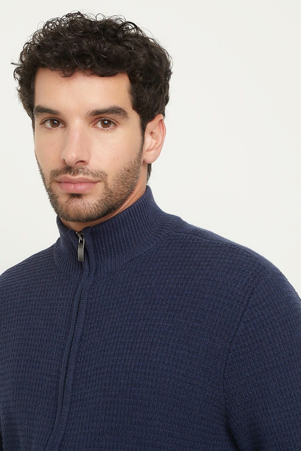 UNIVERSITY CLUB - Sweater Con Cierre Algodón Hombre University Club