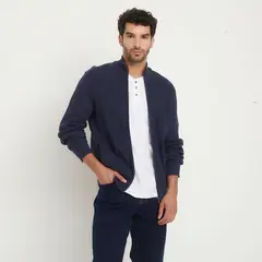 UNIVERSITY CLUB - Sweater Con Cierre Algodón Hombre