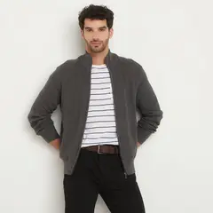UNIVERSITY CLUB - Sweater Con Cierre Algodón Hombre