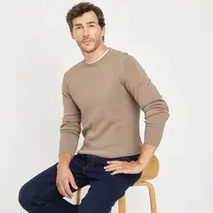UNIVERSITY CLUB - Sweater De Algodón Cuello Redondo Hombre